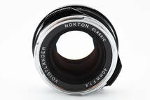 ◆超美品・付属品充実◆ Voigtlander nokton classic 40mm f1.4 Voigtlander VH-6付 フォクトレンダー ノクトンクラシック #2158_画像3