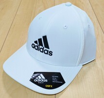 管番048【新品】アディダス　adidas　ゴルフキャップ(PFヘザーツアーキャップ)白_画像6