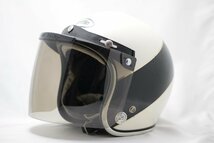 ★JET FLIP VISOR（ジェットフリップバイザー） ヘルメット シールド スモーク スモール フリップアップ　曇り止め 三点止め 英国製_画像5