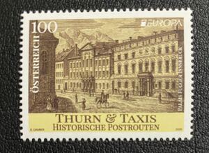 オーストリア　昔の郵便ルート　ヨーロッパ切手　CEPT Europe 1種完　未使用　NH