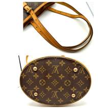 TY1050■ LOUIS VUITTON ルイヴィトン LV バケットPM プチバケット VI1011 モノグラム ポーチ付き トートバッグ ショルダーバッグ_画像5