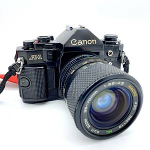 HY1389■【ジャンク】CANON キヤノン A-1 フィルムカメラ レンズ SUN ZOOM 35-70mm 1:3.5-4.5 ブラック ※通電NG 