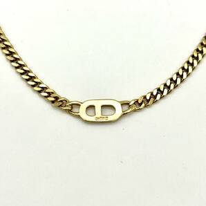 HY1417■Christian Dior クリスチャン ディオール ラインストーン 喜平 ネックレス ゴールド カラー ブランド アクセサリー チェーンの画像5