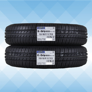 155/80R13 79S GOODYEAR Goodyear EFFICIENT GRIP ECO EG01 24 year made regular goods free shipping 2 pcs set tax included \9,200..1