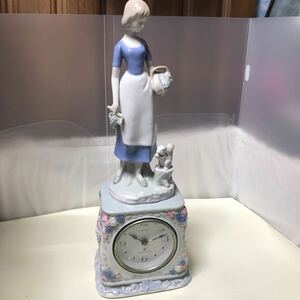 Andersen 陶器人形　アンデルセン　人形　　置き時計