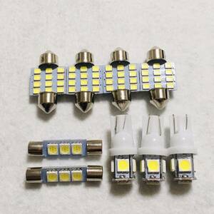 VM系 レヴォーグ 純正球交換 T10 LED ルームランプ ナンバー灯 9個セット 室内灯 レボーグ スバル カー用品