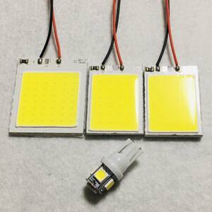 NSP170系 シエンタ T10 LED COB ルームランプ 4点セット ホワイト トヨタ カー用品