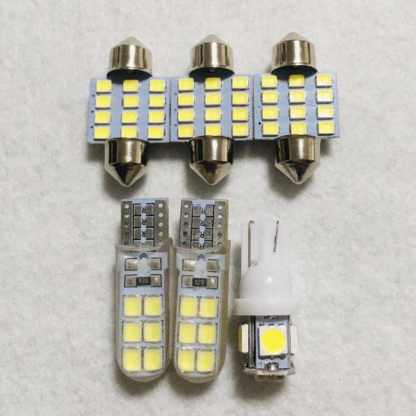 JF1/2 N-BOX T10 LED ルームランプ ポジション ナンバー灯 6個セット ホワイト ホンダ カー用品