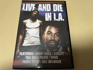 DVD!!VA-LIVE AND DIE IN L.A./G-Rap/G-Funk/G-LUV/ウェッサイ/SNOOP DOGG/DAZ DILLINGER/KURUPT/THA DOGG POUND/BAD AZZ/EPMD