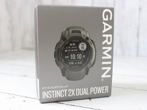 【即決・新品】Garmin ガーミン タフネス GPS ウォッチ INSTINCT 2X DUAL POWER モス 010-02805-52