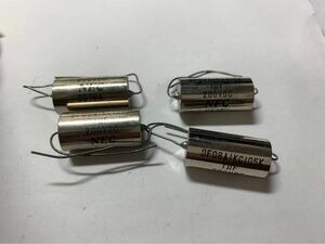 NECコンデンサー1.0μF/200V未使用品4個セット銀筒 真空管アンプ等に 