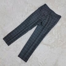 【大人気の柄】ポールスミスロンドン Paul Smith LONDON★スラックス★大きいサイズ ウエスト84㌢★グレンチェック ウール100% グレー 灰色_画像7