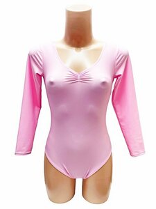 * made in Japan original *[wbb-3180s Beth be2WAY stretch material front gya The -V neck long sleeve Leotard /M] elasticity Fit fechi cosplay 