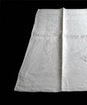 1900年代 フランス テーブル ナプキン 刺繍 立体 モノグラム イニシャル 古布 服飾 半物 縫製 テキスタイル アンティーク_画像2
