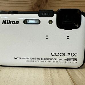 ☆Nikon ニコン☆COOLPIX クールピクス AW100☆WATERPROOF 10m/33ft SHOCKPROOF 1.5m/5ft Full HD☆NIKKOR 5X 5.0-25.0mm 1:3.9-4.8ED VRの画像2