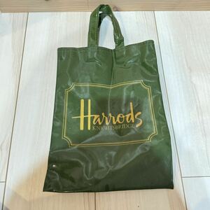 Harrods☆ハロッズ☆ビニールバック☆グリーン