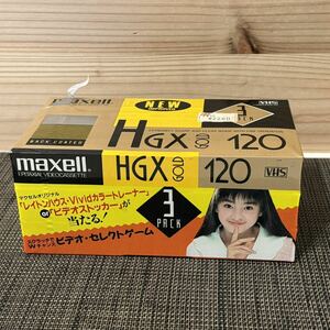 未使用☆maxell☆VHS☆HGX GOLD 3パック