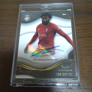 2022-23 topps liverpool lineage soccer JOE GOMEZ auto 直筆サインカード