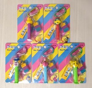 新品　ペッツ　PEZ　キーチャーム　キーホルダー　エレファント　ダック　ピエロ