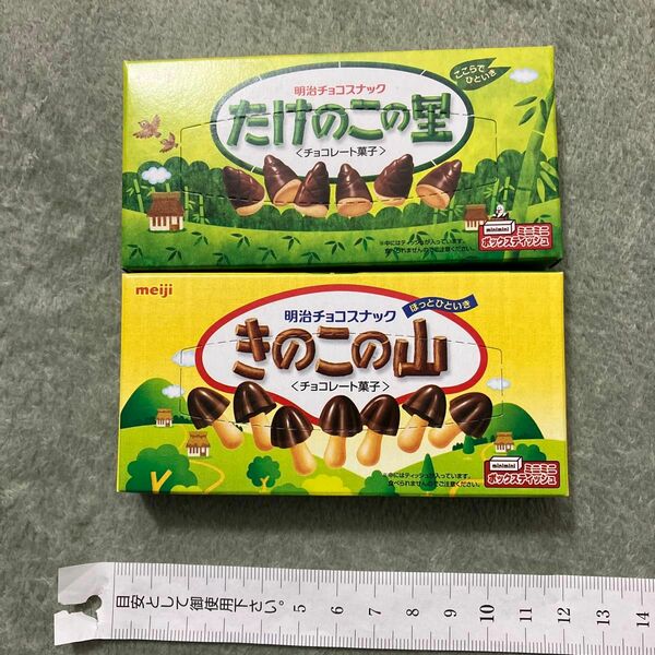 ミニミニボックスティッシュ　きのこの山　たけのこの里