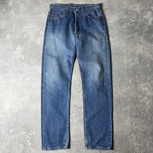 90s USA製 Levis 501 デニム パンツ 33 34 / 90年代 アメリカ製 オールド リーバイス ジーンズ ジーパン ストレート 脇割り