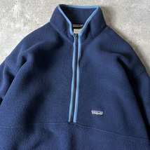 00s 06年製 Patagonia シンチラ マースピアル フリース ジャケット XXL / 00年代 オールド パタゴニア ハーフジップ ハイネック_画像2