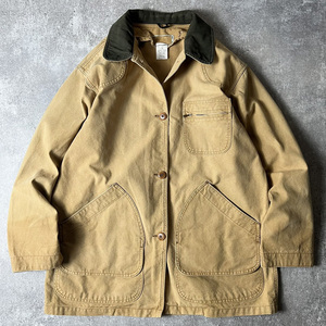 90s LLBean コットン ハンティング ジャケット L / 90年代 オールド LLビーン エルエルビーン ブラウン