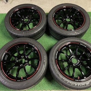 希少 極上美品 限定 RAYS ZE40 TA TIME ATTACK EDITION 16×7J ET＋35 PCD100 4H BS ポテンザ RE-71R 215/45R16 鍛造 レイズ ロードスターの画像2