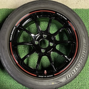 希少 極上美品 限定 RAYS ZE40 TA TIME ATTACK EDITION 16×7J ET＋35 PCD100 4H BS ポテンザ RE-71R 215/45R16 鍛造 レイズ ロードスターの画像6