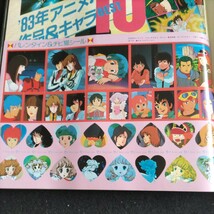 アニメディア▲新春特大号▲1984年2月号▲付録揃い①アニメディアダイアリィ②バレンタインポストカード③オーガスオリジナルポスター_画像3