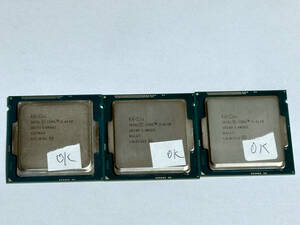 【動作品　第4世代CPU　3枚セット】Intel Core i3-4130 CPU 2枚+i3-4150 CPU 1枚