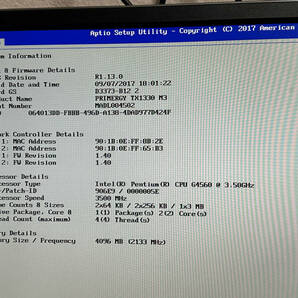 【動作品 保証付 送料185円】Intel pentium G4560 3.5GHzの画像3