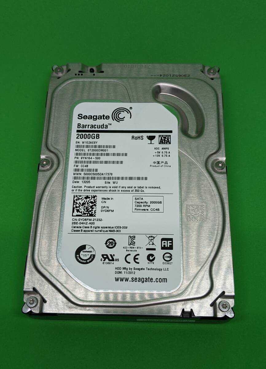 2024年最新】Yahoo!オークション -seagate st2000dm001の中古品・新品