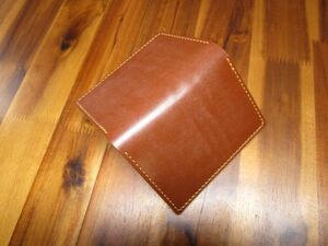  card-case b ride ru leather Hazel hand .. aging cache less hand made tea fine quality high class Ced wik card-case 