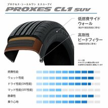 2024年製 TOYO PROXES CL1 SUV 205/60R16 205/60-16 92H トーヨー プロクセス CL1SUV CF2 SUVの後継モデル 4本送料税込42,798円~_画像4