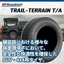 BFGoodrich TRAIL-TERRAIN T/A 285/45R22 285/45-22 114H XL RBL ブラックレター BFグッドリッチ トレイル 取寄せ品 4本送料税込262,358円~_画像2