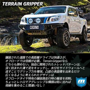 4/10入荷予定 MONSTA TERRAIN GRIPPER 215/70R16 215/70-16 107/105Q LT RWL レイズドホワイトレター オールテレーン AT AT ブロックタイヤの画像3