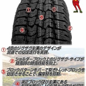 2023年製 MUDSTAR RADIAL A/T 195/65R15 195/65-15 91H WL 4本セット マッドスター ホワイトレター オールテレーン AT 4本SETの画像6