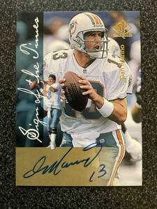 NFL Dolphins ドルフィンズ 1997 SP Authentic Sign of the Times #22B Dan Marino white