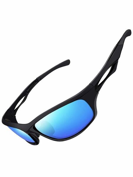 スポーツサングラス メンズ 偏光 サングラス UV400保護 紫外線カット超軽量