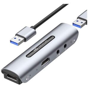 キャプチャーボード ゲームキャプチャー 4K 超小型 パススルー機能付きゼロ遅延