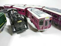 プラレール C6120 蒸気機関車+オハ47 2261/ライト点灯 EF510-509 カシオペア/EF81トワイライトエクスプレス/EF66 54 阪急電鉄1000/9000系_画像5