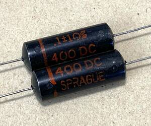 SPRAGUE スプラグ Black Beauty 0.1uf 400V 160P 2本 ブラックビューティー 0.1μF 400DC NOS