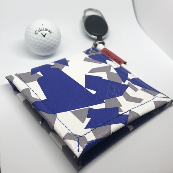 【新品!】ゴルフ★ボール拭き★洗えて清潔★ハンギングタオル★クリーナー★ブルー