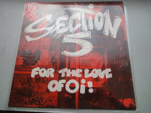 ★SECTION 5 LP ■　オリジナル盤 ラフィンノーズ 666 GISM DISCHARGE PUNK 廃盤 GAUZE RANCID パンク　CLASH　ORDER CRASS LEATHERFACE