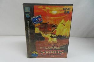 4037/dt/03.04 NEOGEO/ロムカセット SNK サムライスピリッツ 1993年 ケース 取扱説明書付き 現状品/動作未確認（91127）