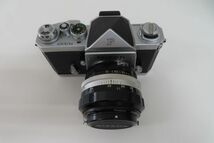 6052/ha/03.20 Nikon F Eye Level 本体 レンズ NIKKOR-S Auto 1:1.2 55mm ニコン 一眼レフ カメラ（91894）_画像2