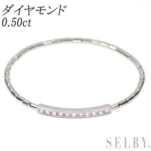 Pt950/ Pt850 ダイヤモンド ブレスレット 0.50ct 出品2週目 SELBY