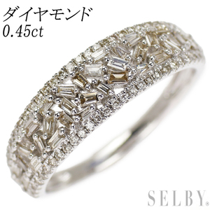 K18WG ダイヤモンド リング 0.45ct 出品2週目 SELBY