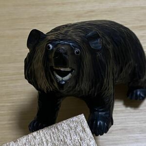 木彫り 熊　熊彫　民芸　工芸 郷土玩具 郷土人形　土産　ペザントアート　レトロ　アンティーク
